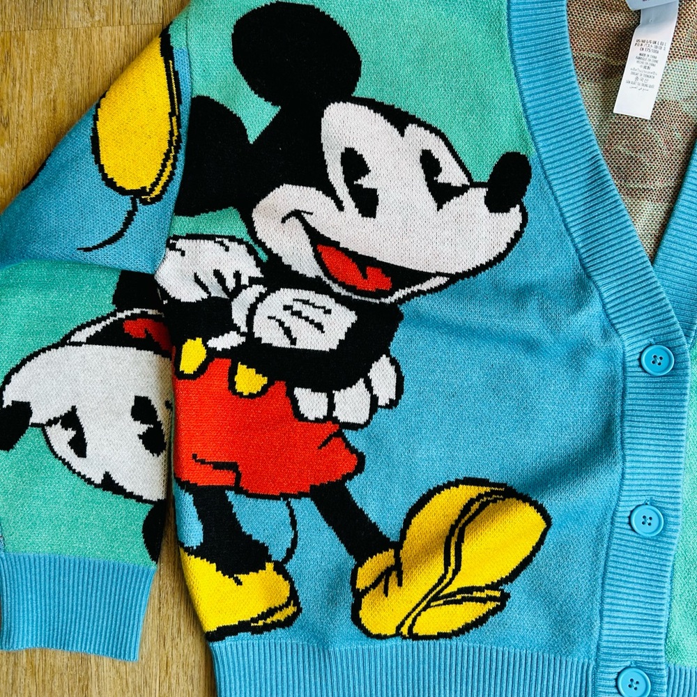 Disney Turquoise Mickey Mouse Women's Cardigan - Picture 6 of 12